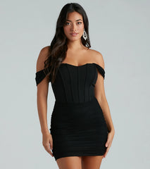 Perfect Silhouette Corset Bodycon Mini Dress