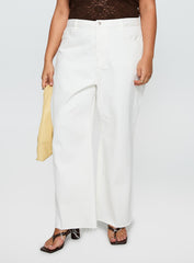 Fawcett Jeans White Curve