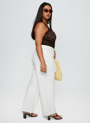 Fawcett Jeans White Curve